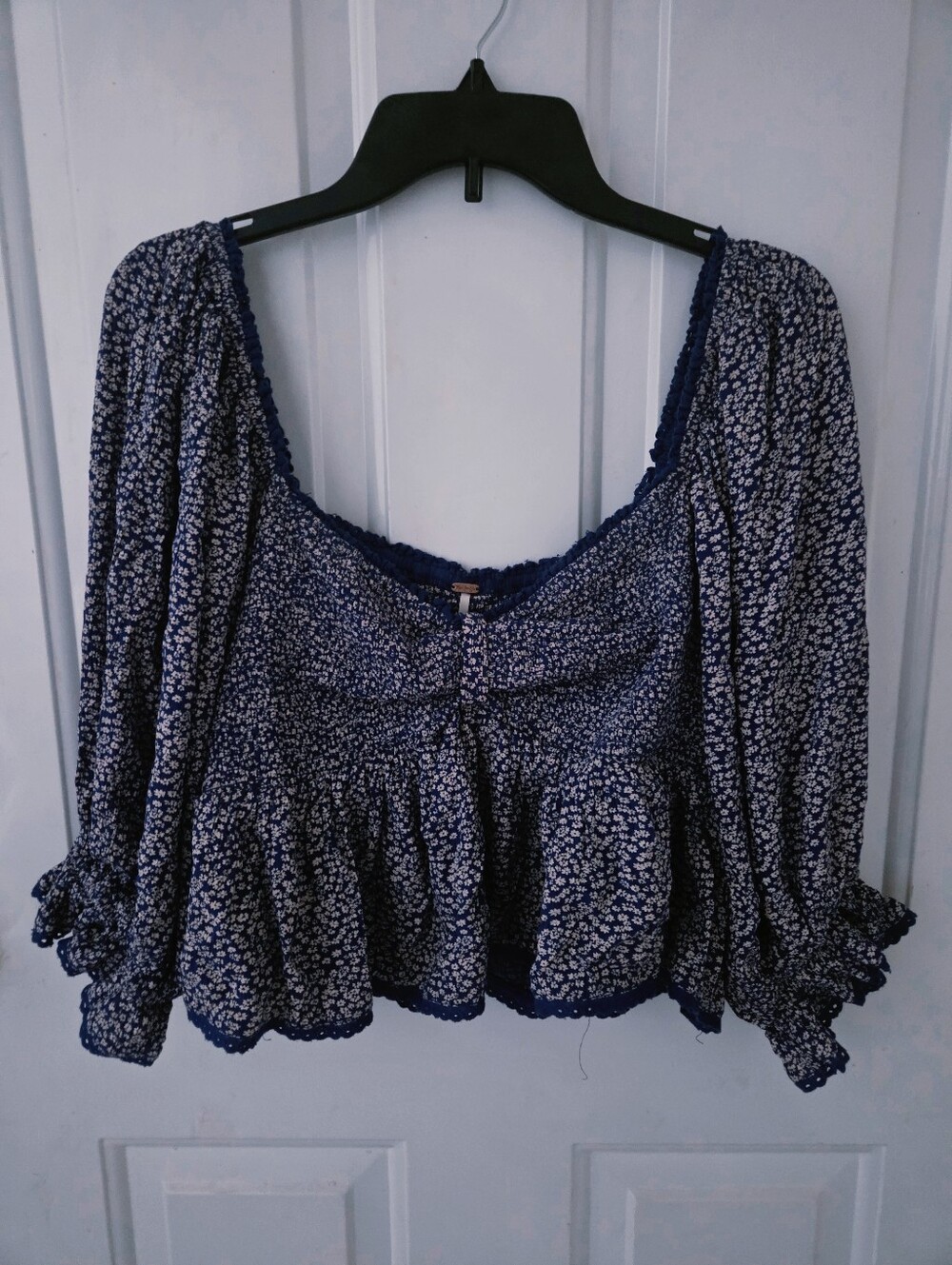 Free People Brittnee Smocked Top Large